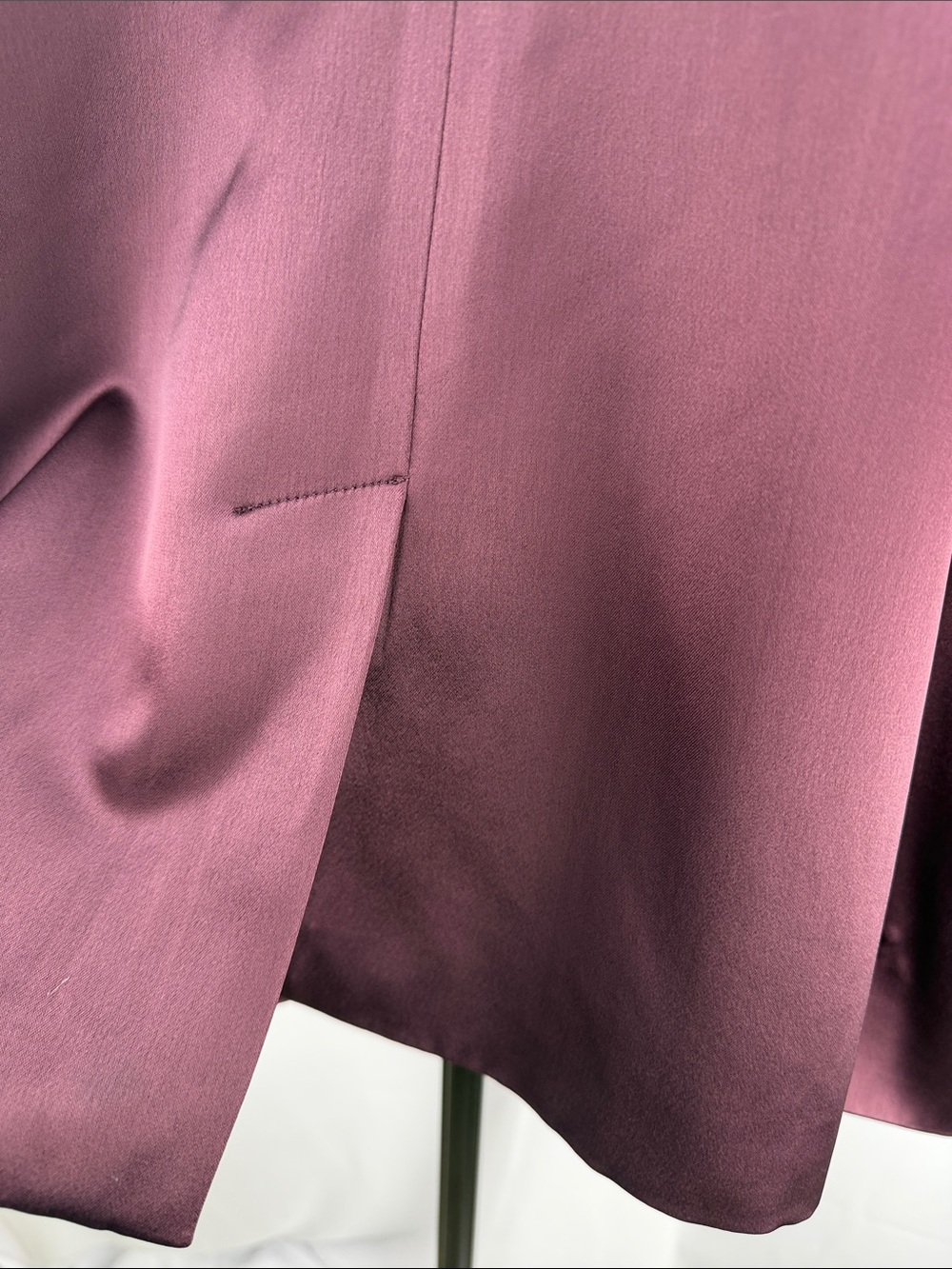 Banana Republic Isa Italian Satin Double-Breasted Blazer in Purple Prune - Picture 9 of 15